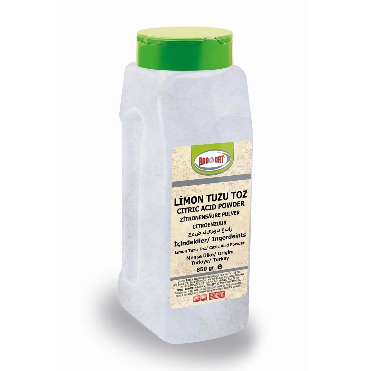 Bagdat Citric Acid Powder 850G