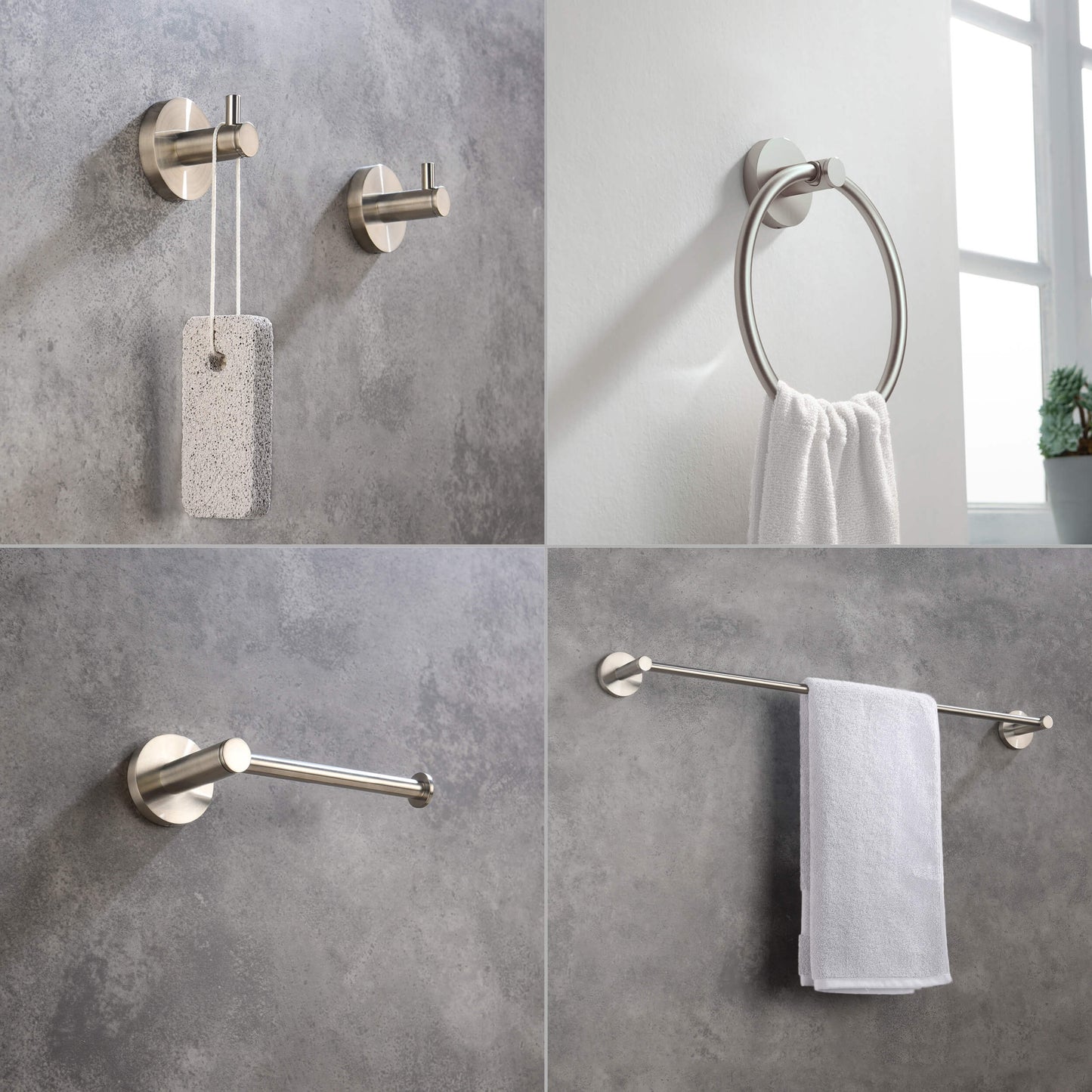 Halo 5 Piece Bathroom Hardware Set 2