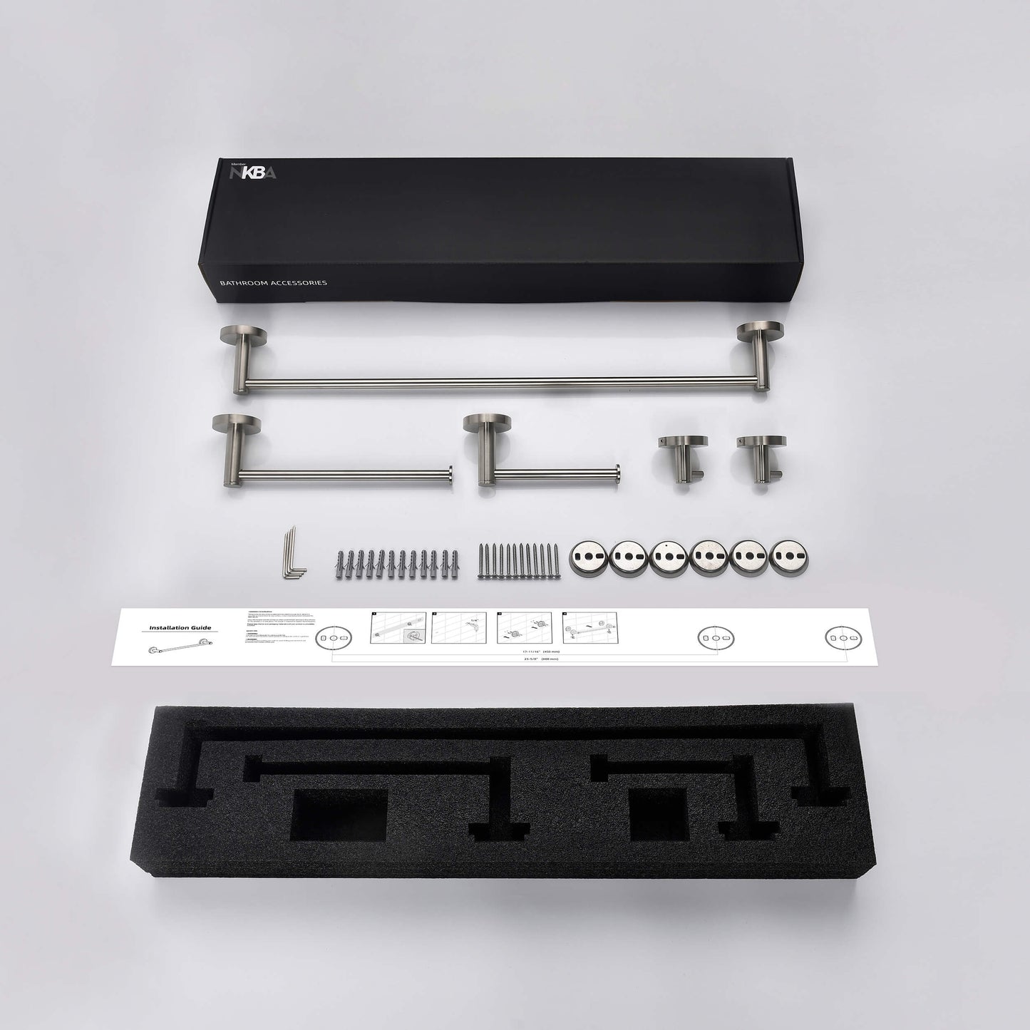 Halo 5 Piece Bathroom Hardware Set 1