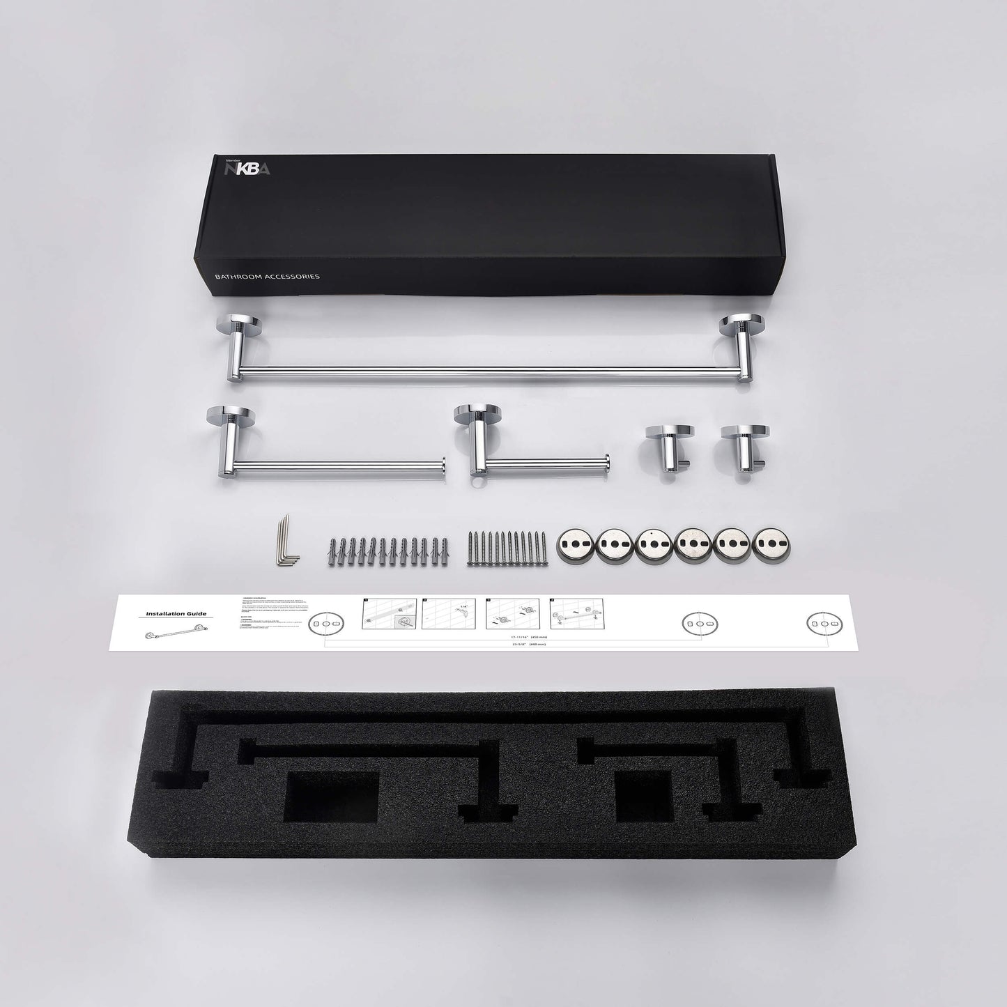 Halo 5 Piece Bathroom Hardware Set 1
