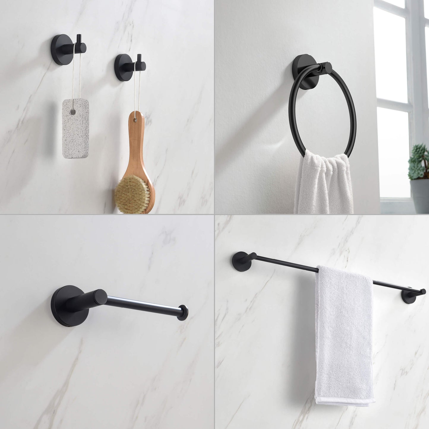 Halo 5 Piece Bathroom Hardware Set 2