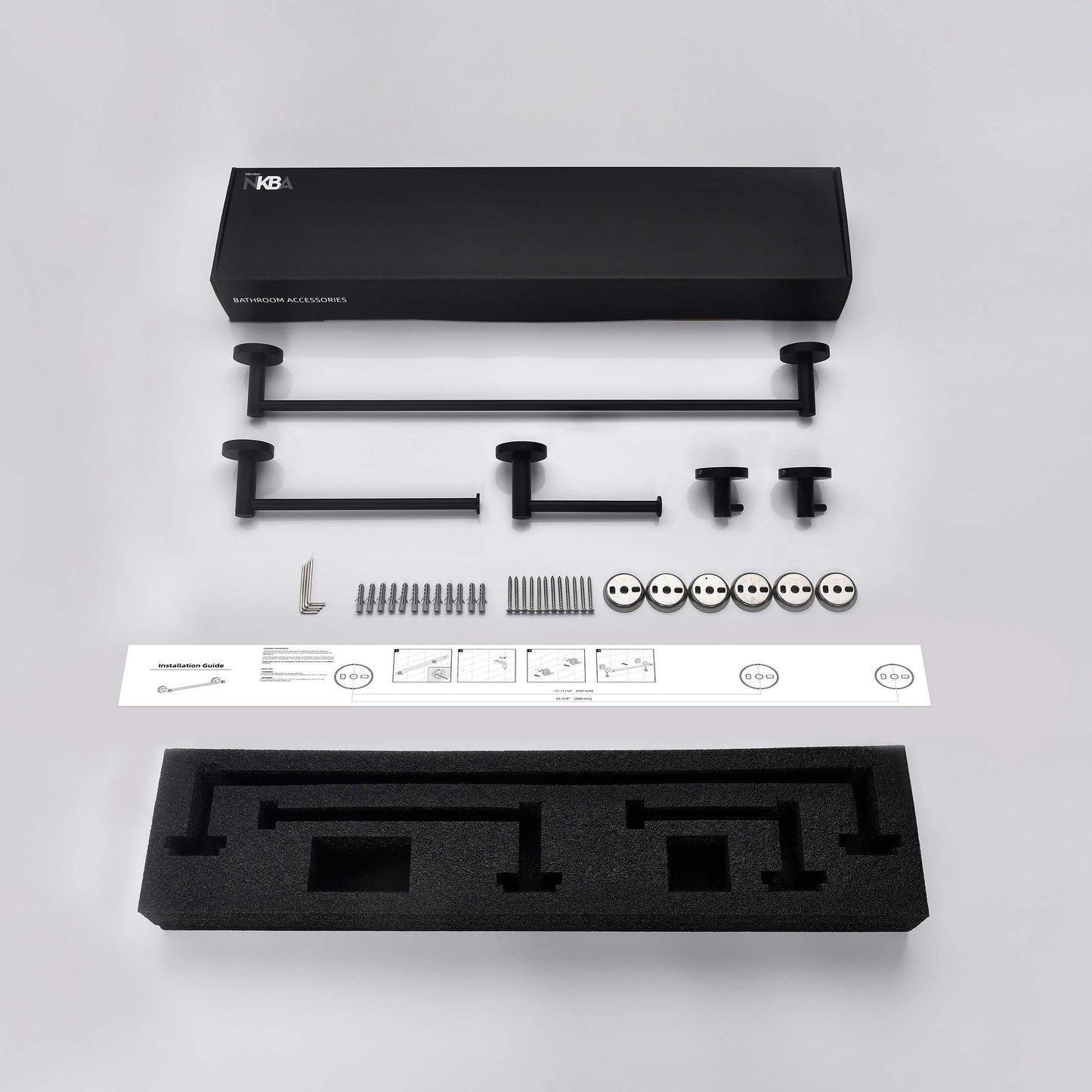Halo 5 Piece Bathroom Hardware Set 1