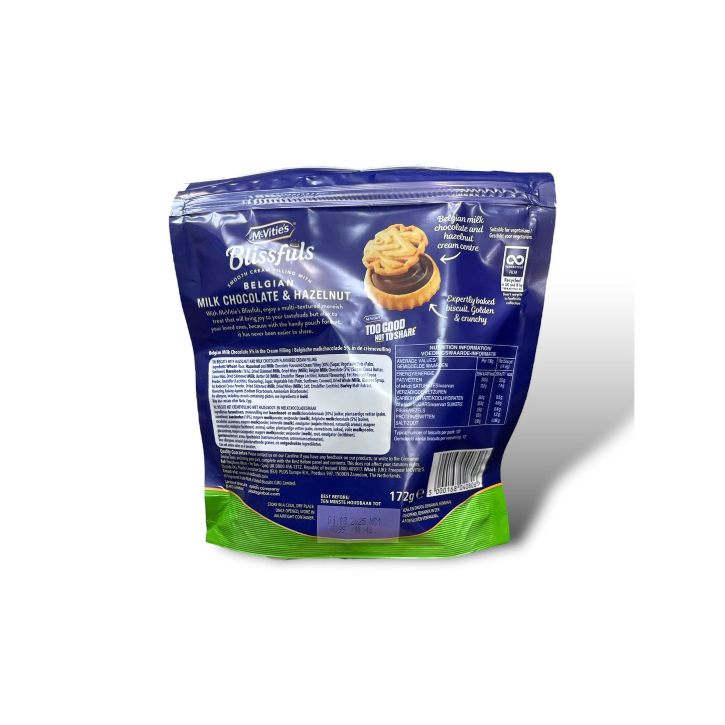 Mcvitie's Blissfuls Milk Chocolate Hazelnut Truffles - Decadent Nutty Indulgence in Every Bite