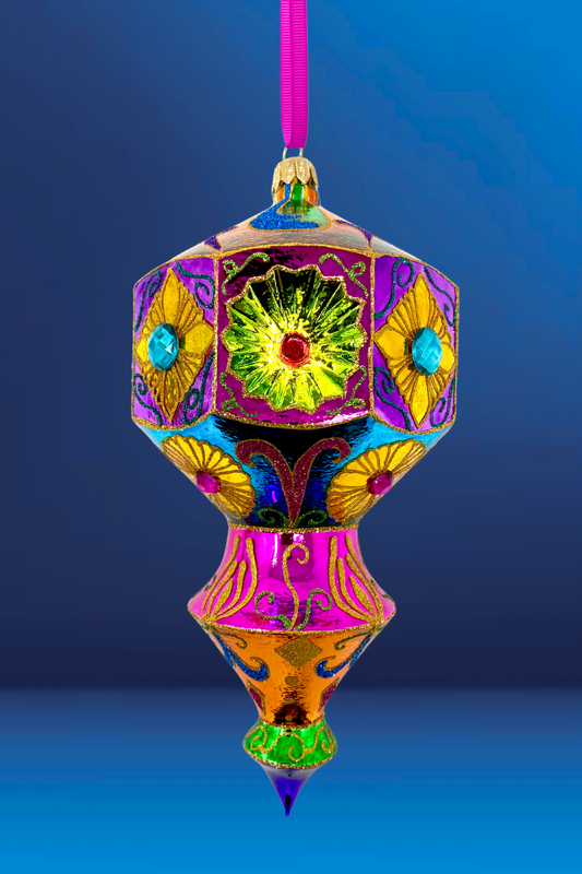 Carretto Prisma Glass Christmas Ornament