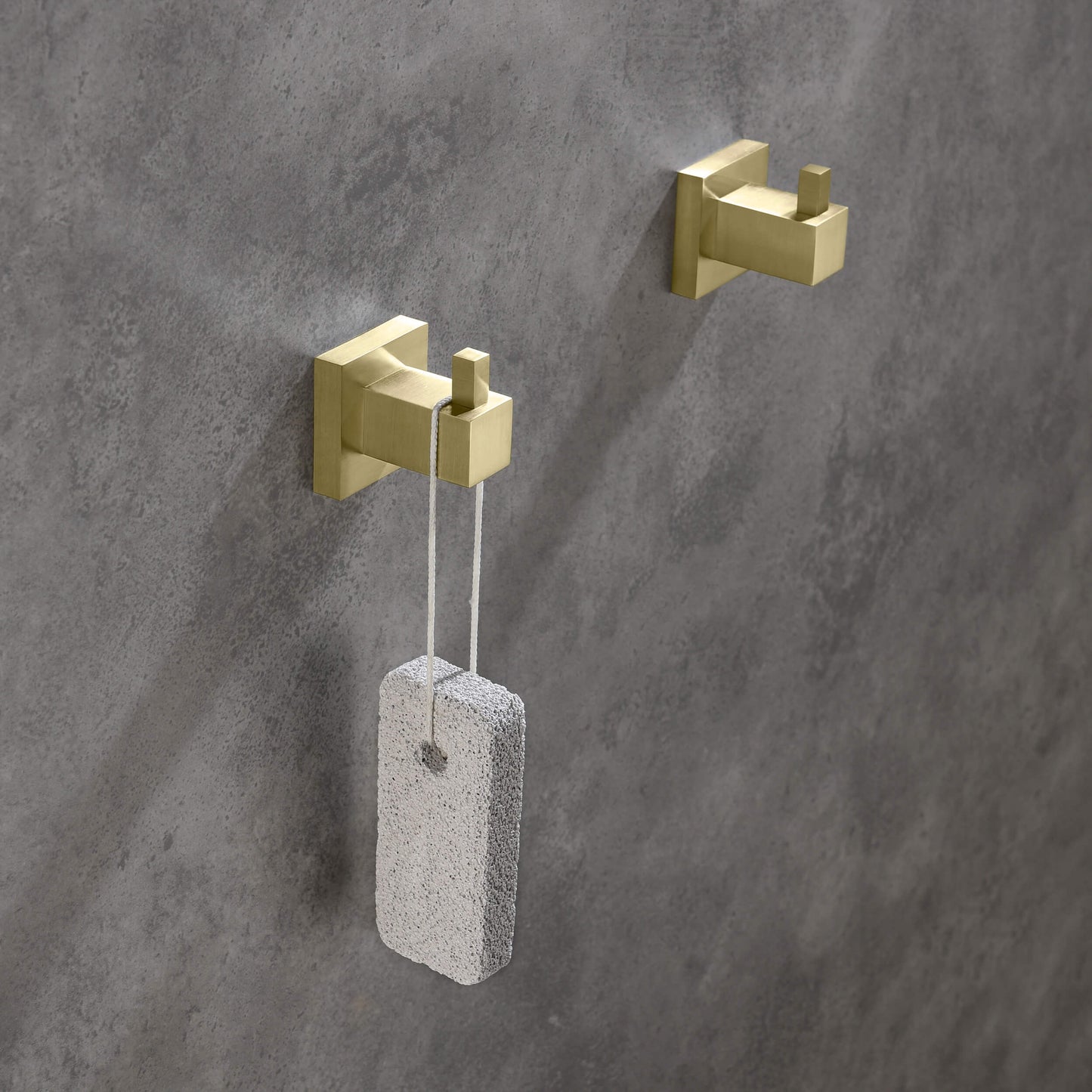 Quadra Bathroom Towel & Robe Hook 2 Count