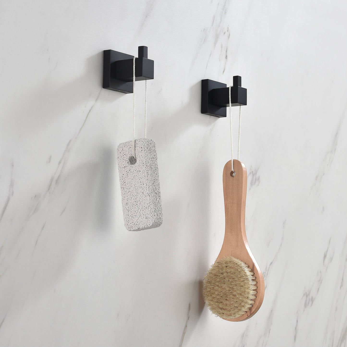 Quadra Bathroom Towel & Robe Hook 2 Count