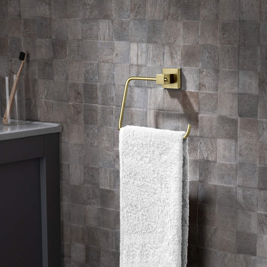 Quadra Bathroom Towel Ring