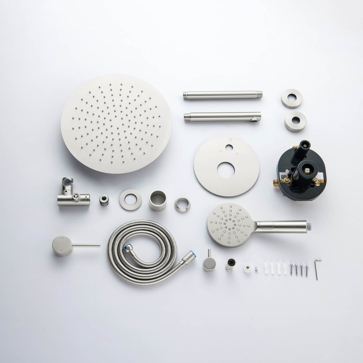 Halo Pressure Balanced 3-Function Ceiling Mount Shower System with Rough-In Valve