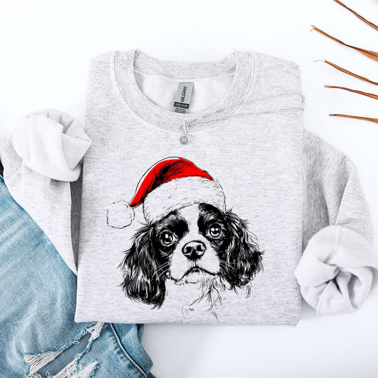 Cavalier King Charles, Santa, Dog, Christmas, Dog Lover, Pet Sweatshirt
