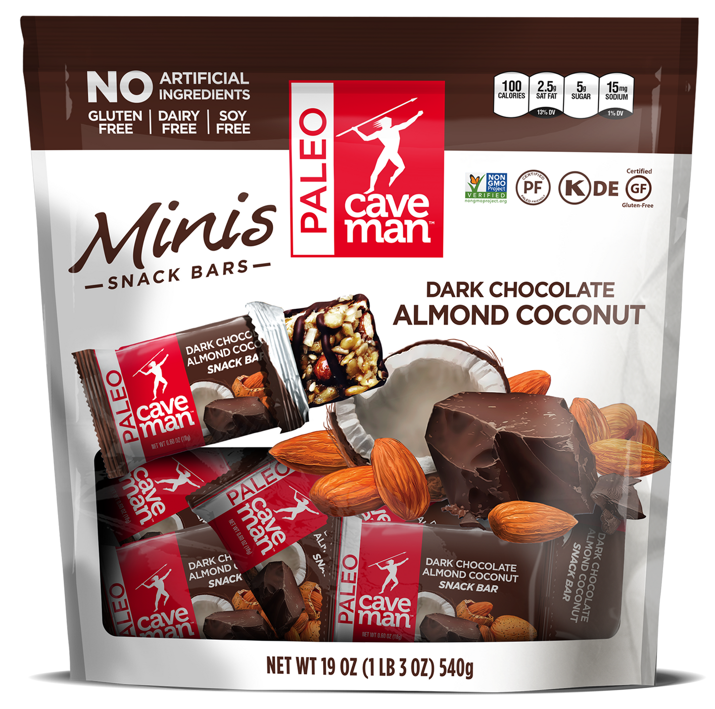 Dark Chocolate Almond Coconut Nutrition Bar Minis
