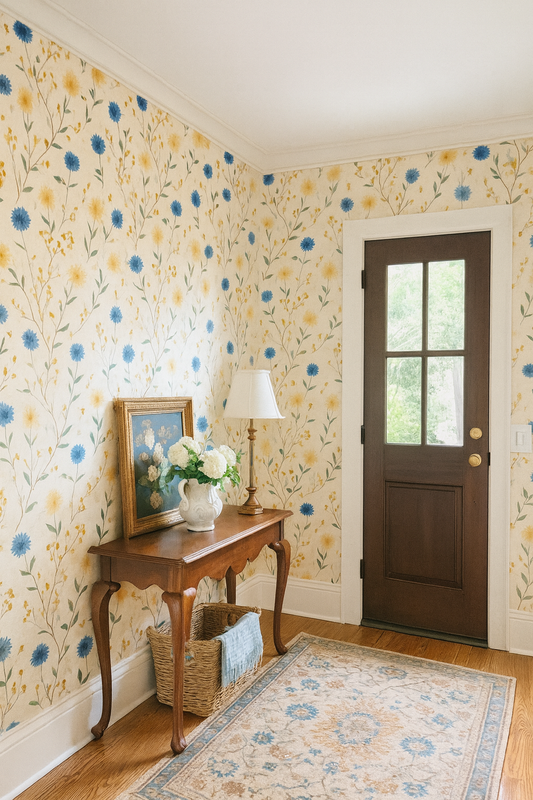 Cornflower Parade Wallpaper