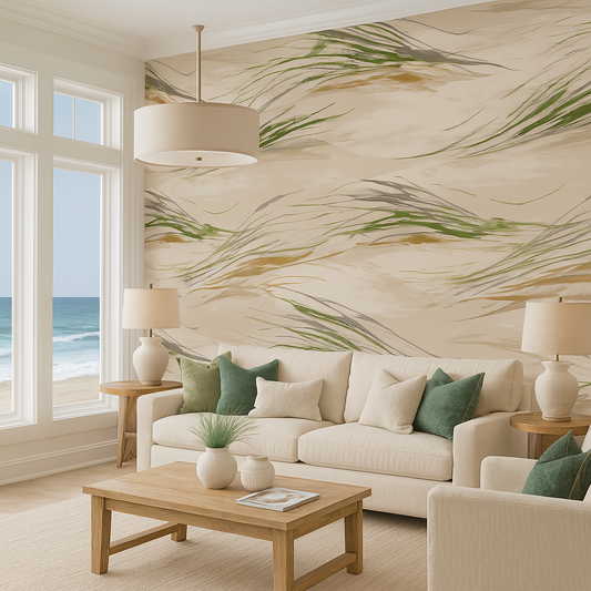 Windswept Grasses Wallpaper