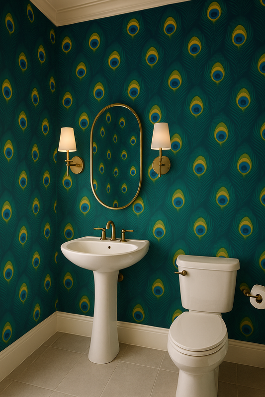 Peacock Parade Wallpaper