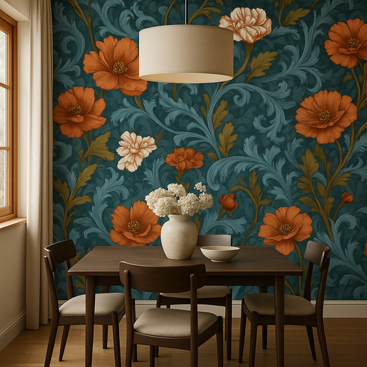 Baroque Bloom Wallpaper