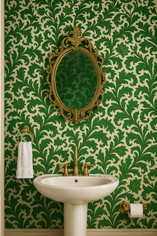 Emerald Tapestry Wallpaper