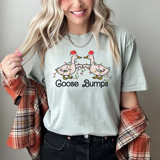 Goose Bumps Funny Comfort Colors Tee, Vintage Classic Christmas Tshirt