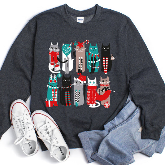 Christmas Cats Cute Sweatshirt