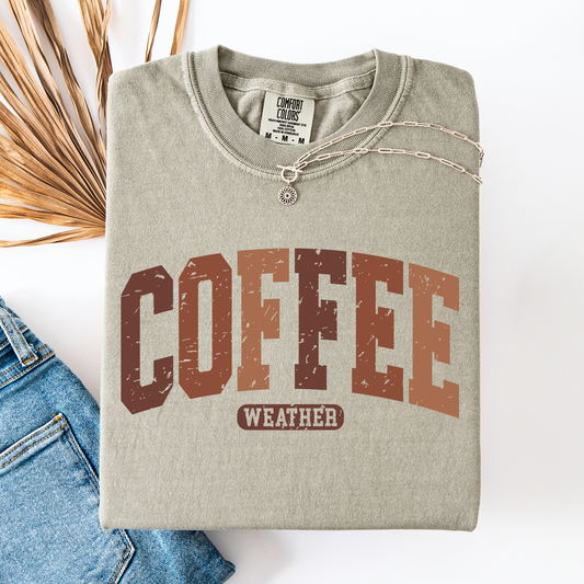 Coffee Weather, Pumpkin, Autumn, Fall, Comfort Colors T-Shirt