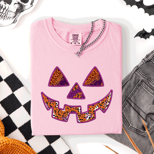 Colorful Jack o Lantern, Halloween, Retro, Vintage, Comfort Colors T-Shirt
