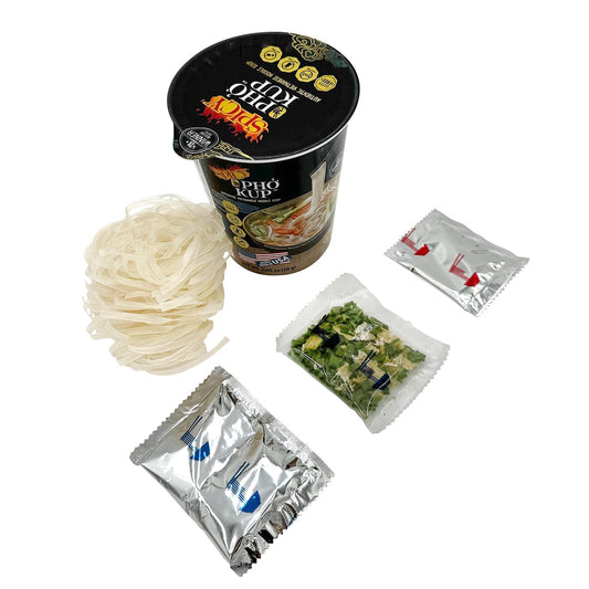 Pho Kup Instant Spicy Veggie Pho (Case of 10 Kups)