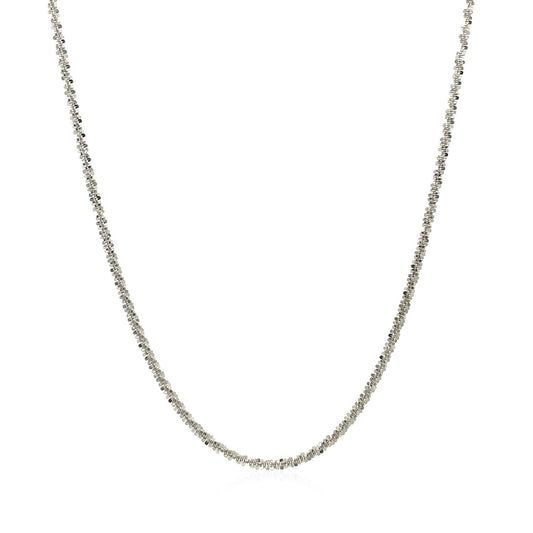 14k White Gold Sparkle Chain (1.50 mm)