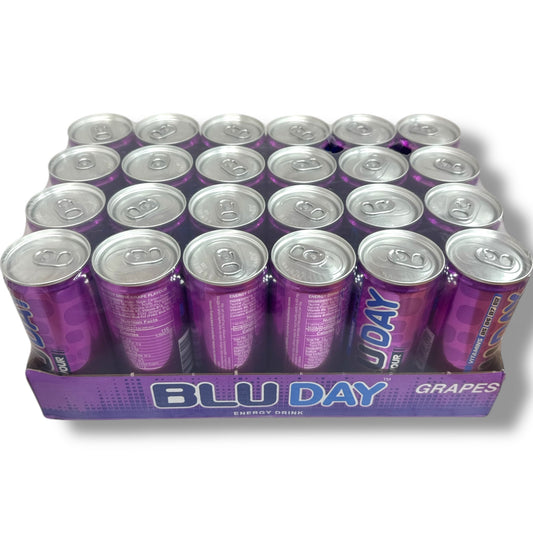 Blu Day Grapes Energy Drink 24-Pack - Healthy Energy Drinks Wholesale Price