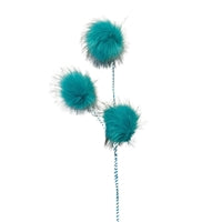 Fuzzy Truffle Trees Spray - Blue 36"