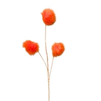 Fuzzy Truffle Trees Spray - Orange 36"