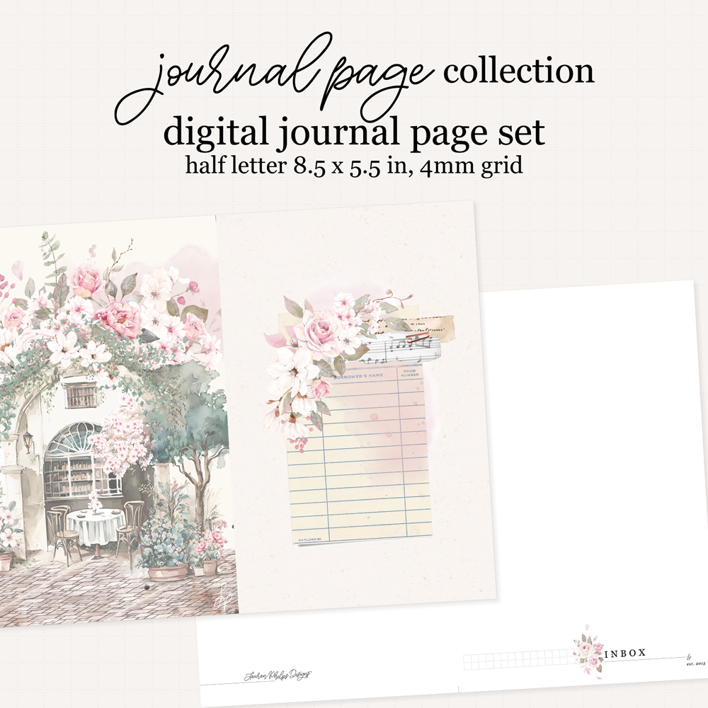 Digital Grand Park Way Journal Page Set