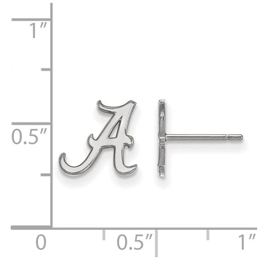 Sterling Silver University of Alabama XS (Tiny) 'A' Post Earrings