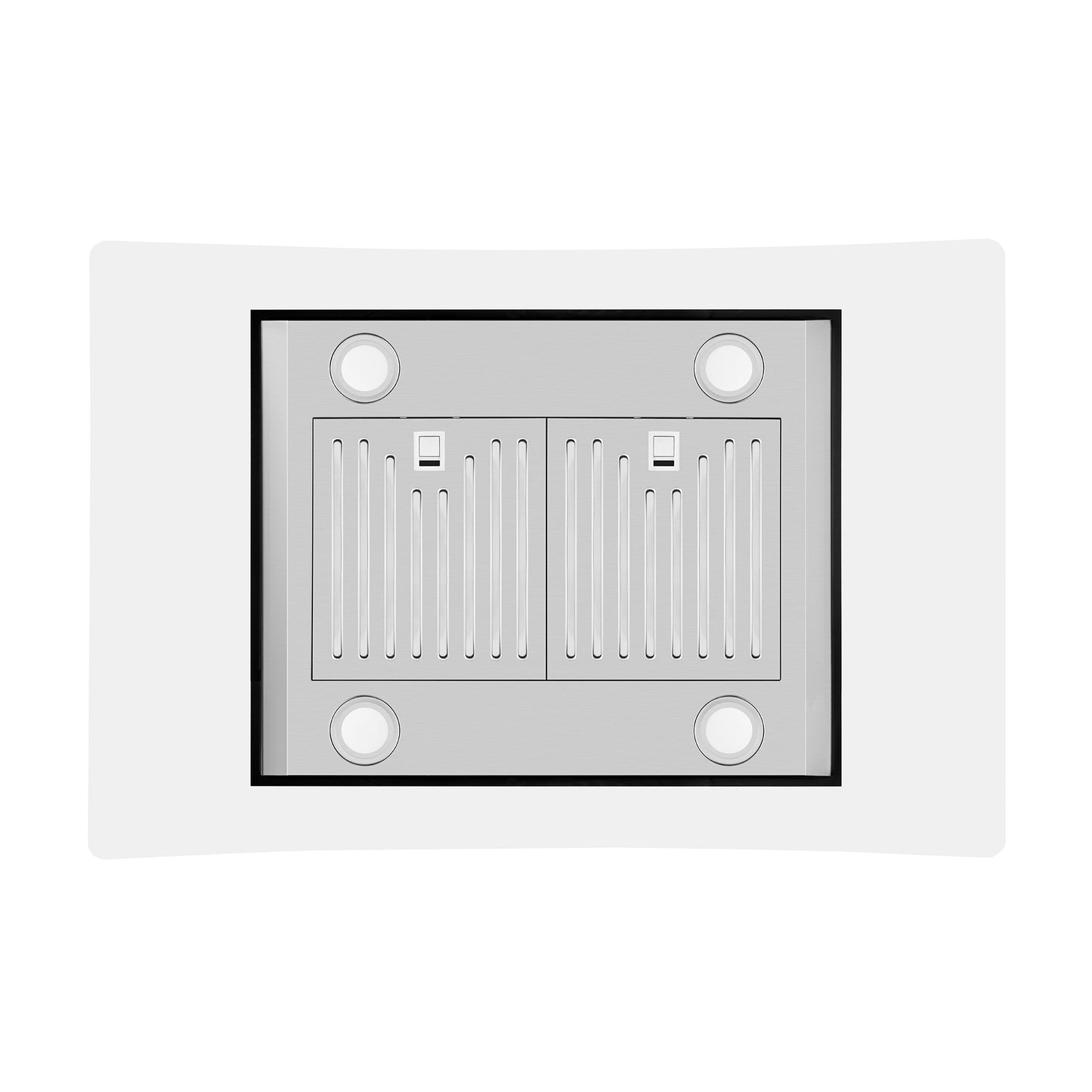Empava 36RH09 36 in. 400 CFM Kitchen Island Wall Mount Ducted Range