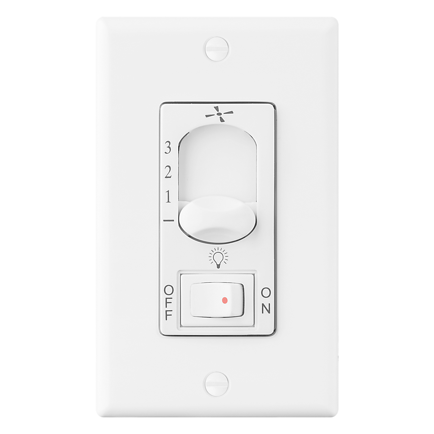 3-Speed Wall Control with On/Off Light Switch