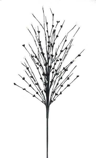 25"L PIP SPRAY BLACK/WHITE