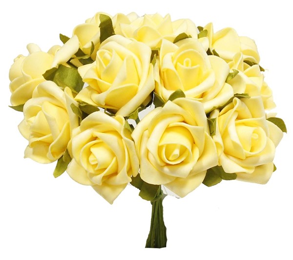 6"L ROSE PICK YELLOW