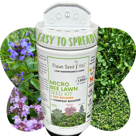 Micro Bee Lawn Seed Mixture - Easy Spread Shaker