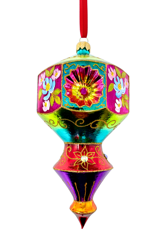 Floral Fetish Prisma Polish Glass Ornament