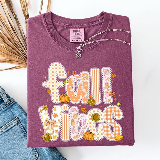 Fall Vibes, Patterns, Halloween, Pumpkin, Autumn, Comfort Colors T-Shirt
