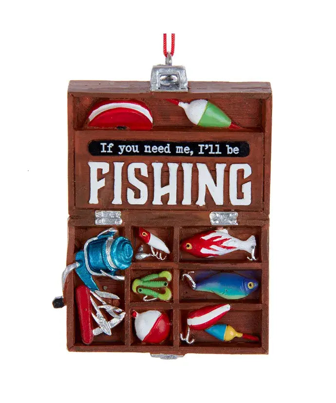 Fishing Tackle Box Ornament – Holiday Decor for Fishing Lovers