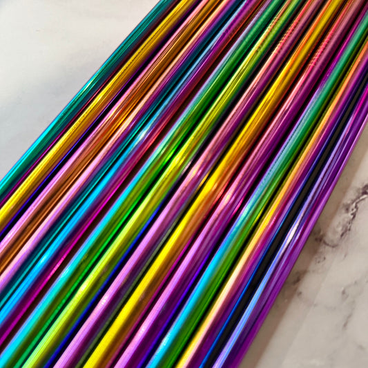 Chroma Straw Set - 40oz stainless steel tumbler straws- Set of 2