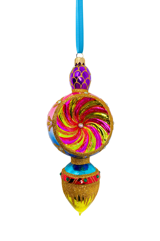 Gilded Fortune Polish Glass Ornament