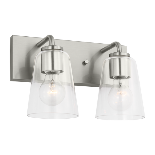 Miles Medium Clear Glass Vanity