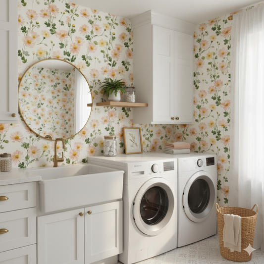 Blush Meadow Wallpaper