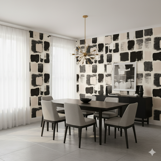 Umber Blocks Wallpaper