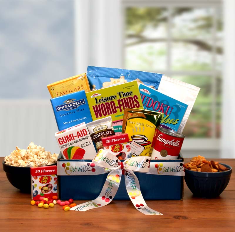Get Well Wishes Gift Pack - get well soon basket - get well soon
