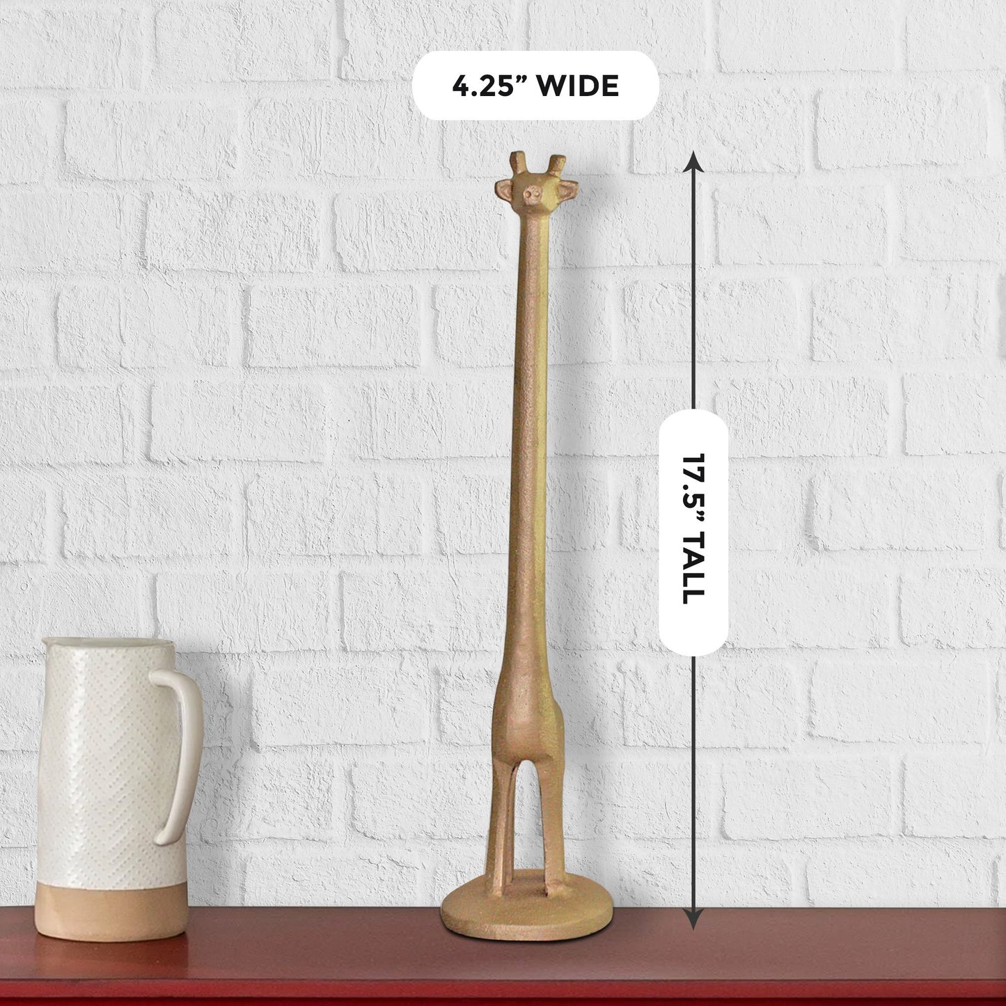 Giraffe Gold Paper Towel Holder, 17"