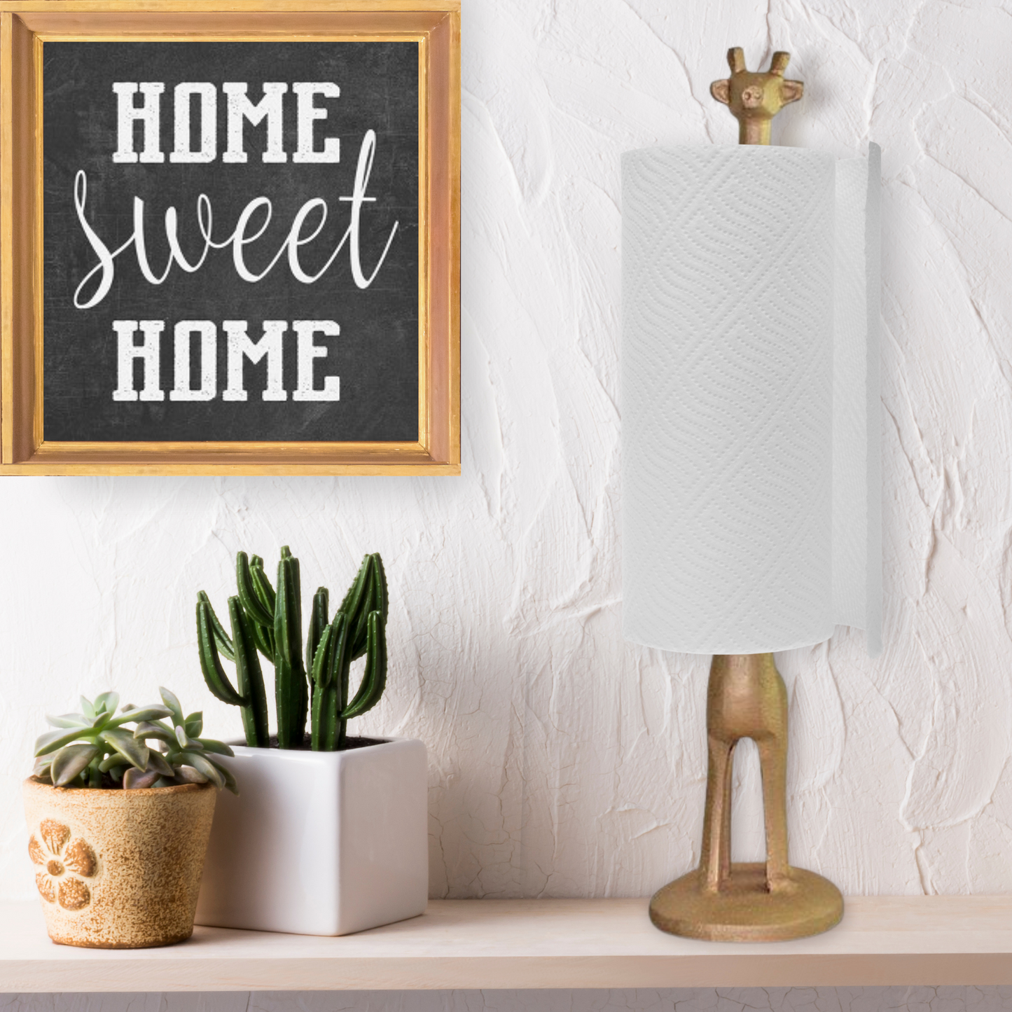 Giraffe Gold Paper Towel Holder, 17"