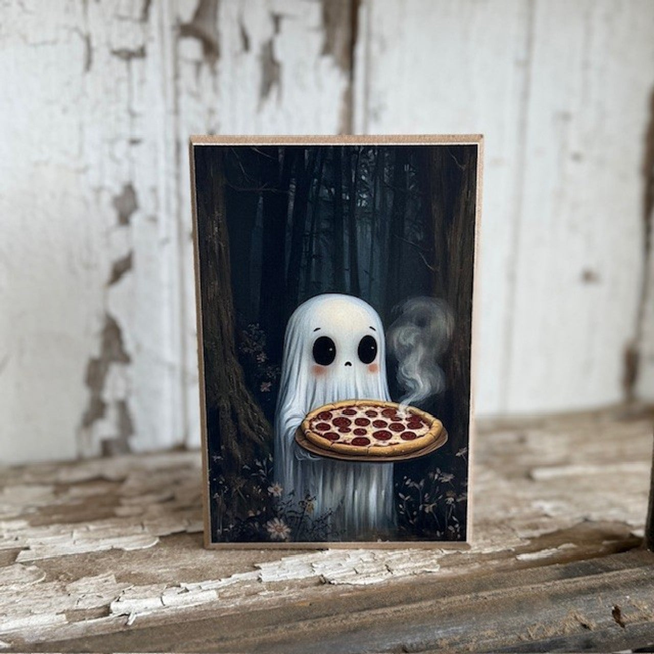 6x4 GHOST SERVING PIZZA BLOCK