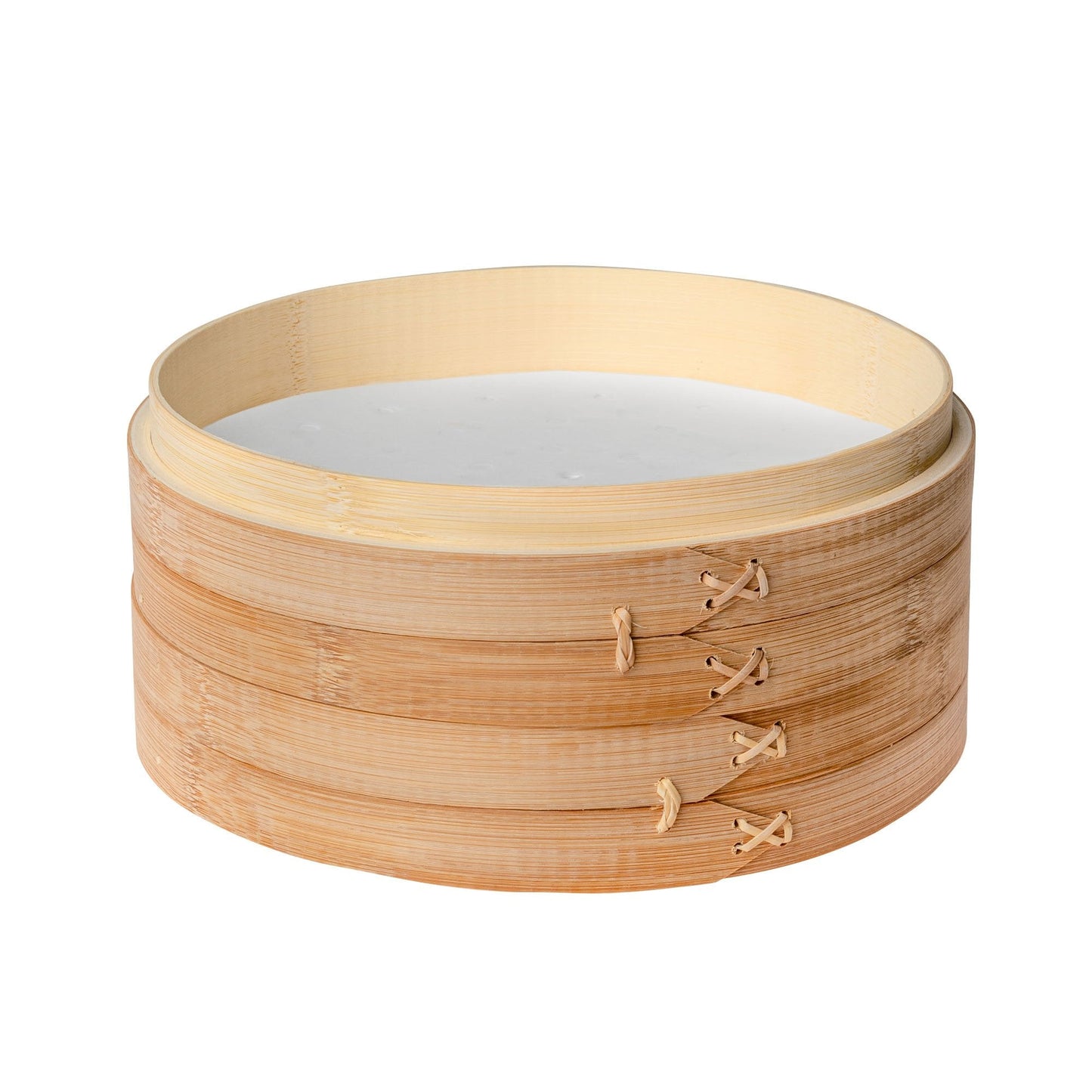 2-Tier Bamboo Steamer for Cooking Dumplings, Vegetables, Meat, Fish | Kitchen + Metal