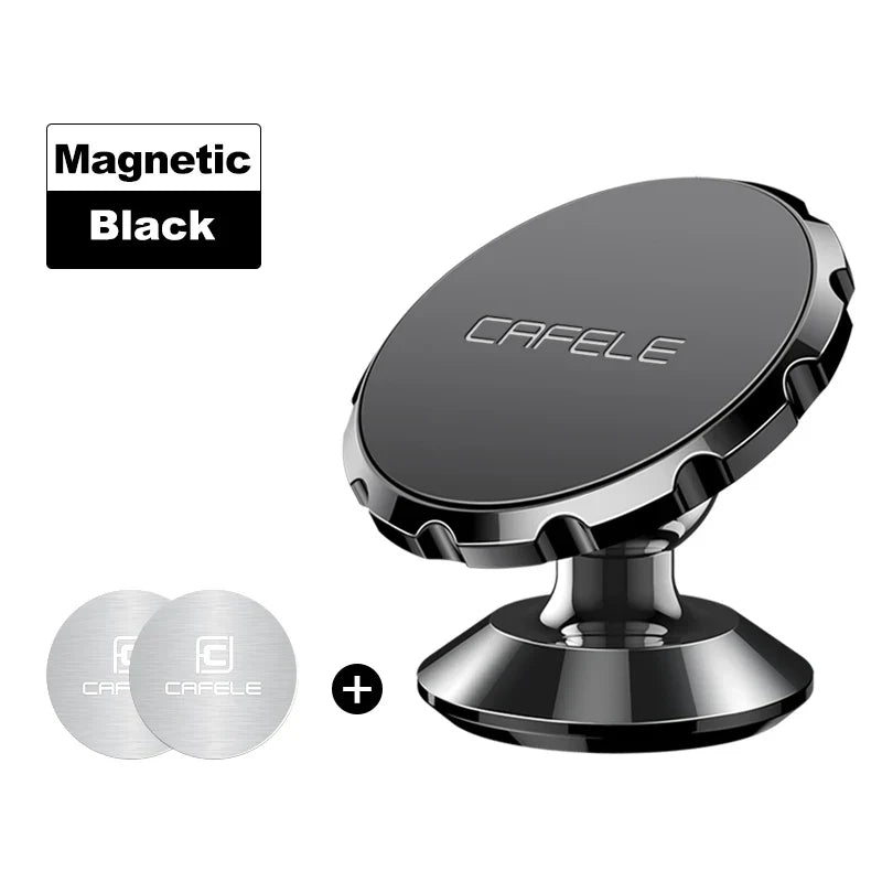 CAFELE Magnetic Car Phone Holder for iPhone 16 15 14 13 12 11 Car Mount Stand for Cell Phone Strong Magnet Power Aluminum Alloy