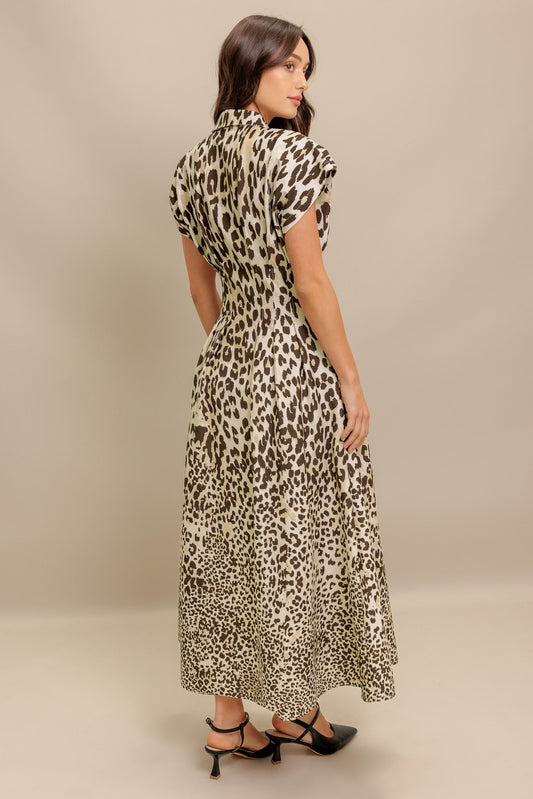 ROAR MODE WOVEN MIDI DRESS